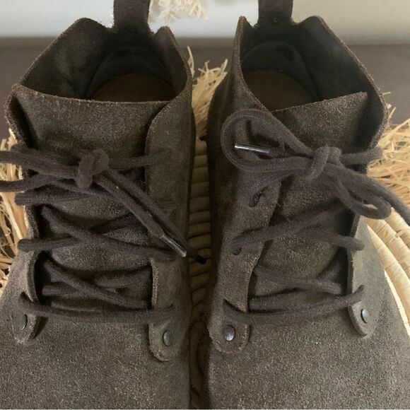 BIRKENSTOCK Dundee Lace Up Chukka Boots Brown Size 42 - Picture 3 of 14